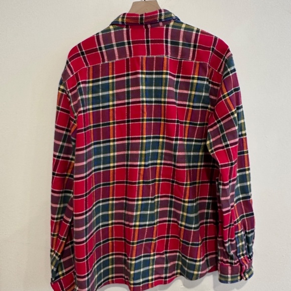 Lands’ End Multi-Colored Heavyweight Flannel Shirt - Picture 2 of 6